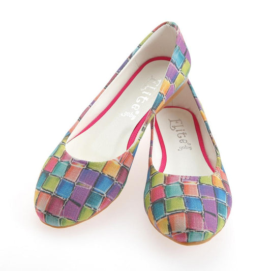 Colored Stones Ballerinas Shoes 1139 (1405794648160)