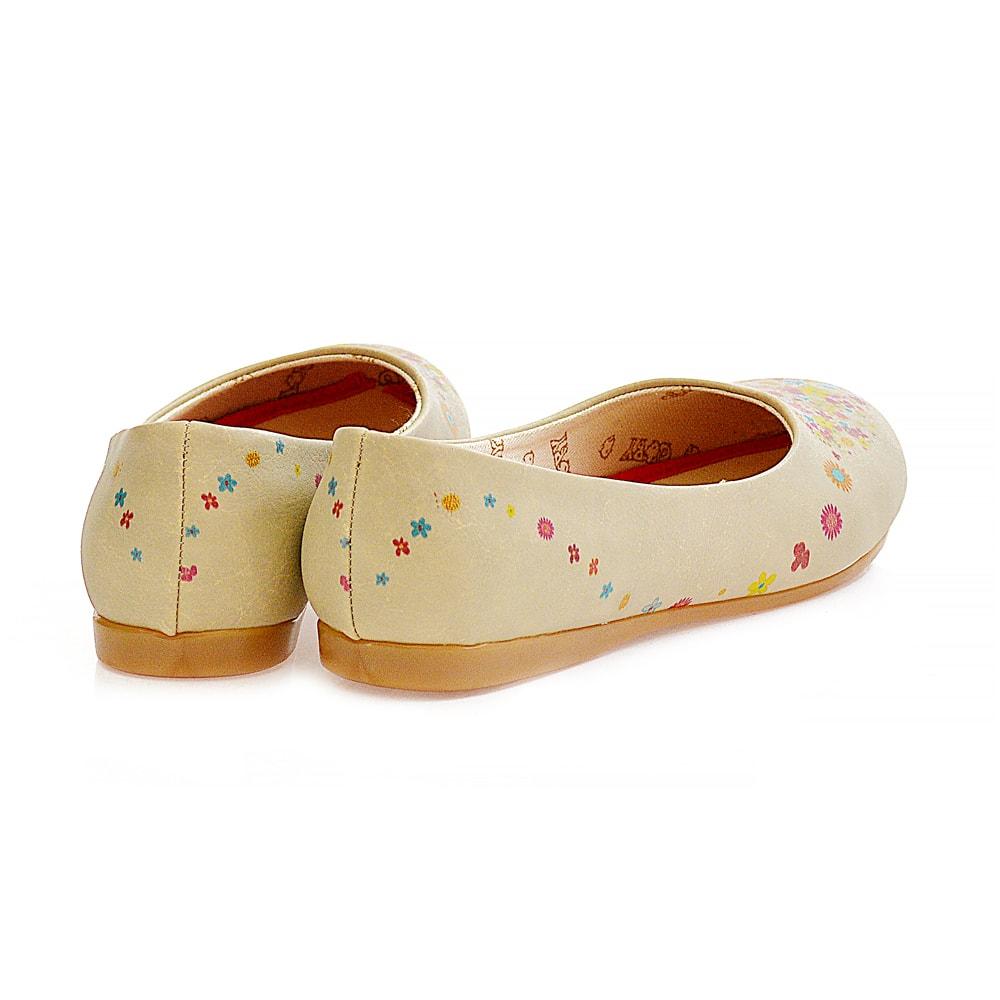 Flowers Heart Ballerinas Shoes 2032 (1405795663968)