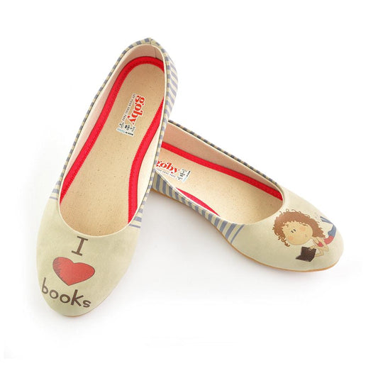 I Love Books Ballerinas Shoes 2033 (506264322080)