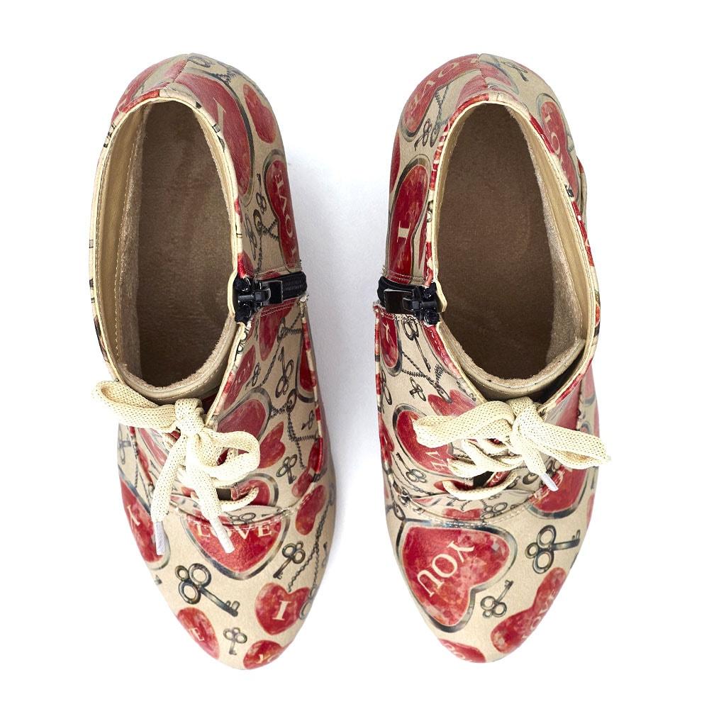 Hearts Ankle Boots BT216 (1405796221024)