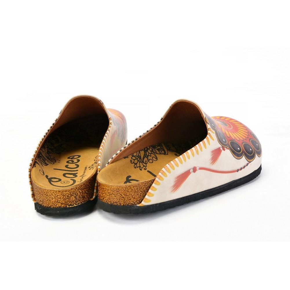 Orange & Yellow Geometric Mule CAL1402 (774940885088)