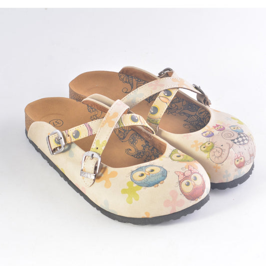 Elephant and Owl Clogs CAL164 (737669087328)