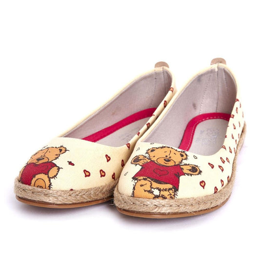 Teddy Bear Ballerinas Shoes FBR1209 (1405805494368)