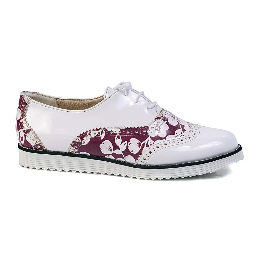 Flowers Oxford Shoes GNG302 (1421166379104)