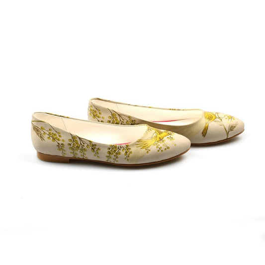 Golden Birds Ballerinas Shoes NVR201 (770217148512)