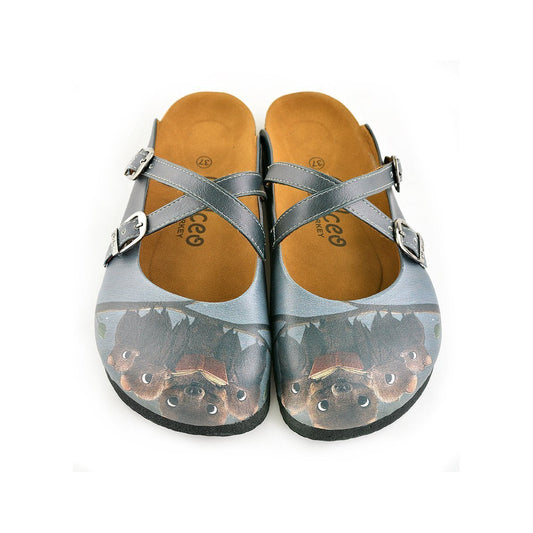 Brown Bat Clogs WCAL142 (737671544928)