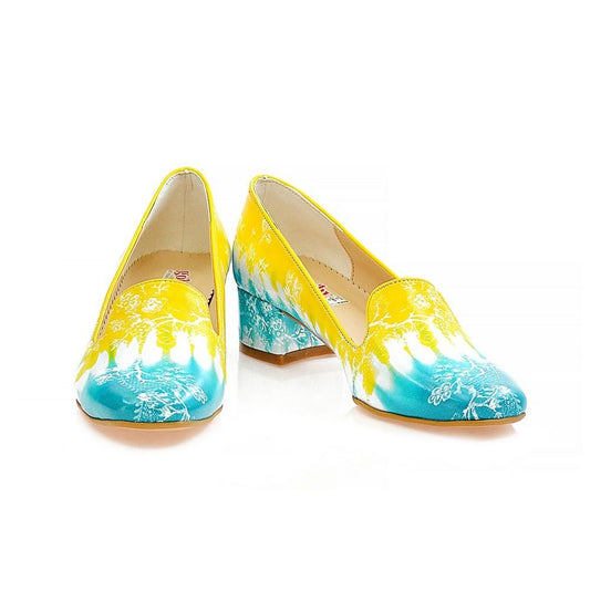 Painting Art Career Heel Shoes WDB103 (1421157662816)