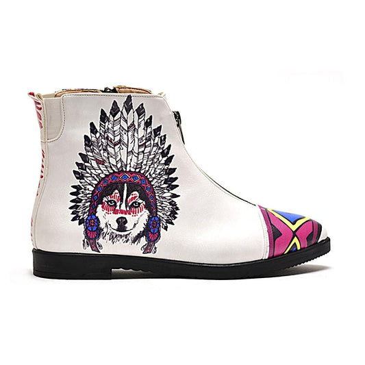 Indian Wolf Short Boots WFER105 (1405821288544)