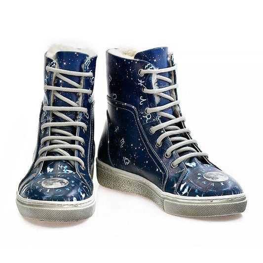 Astrology Short Boots WJAS118 (1421228933216)