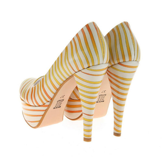 Striped Heel Shoes PLT2028 (1421223198816)