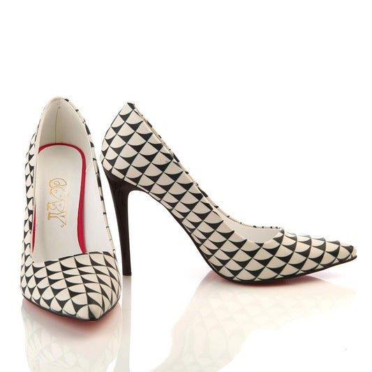 Pattern Heel Shoes STL4006 (506276511776)