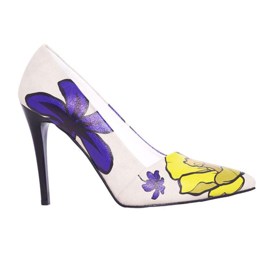 Yellow Daisy Heel Shoes STL4305 (506277298208)