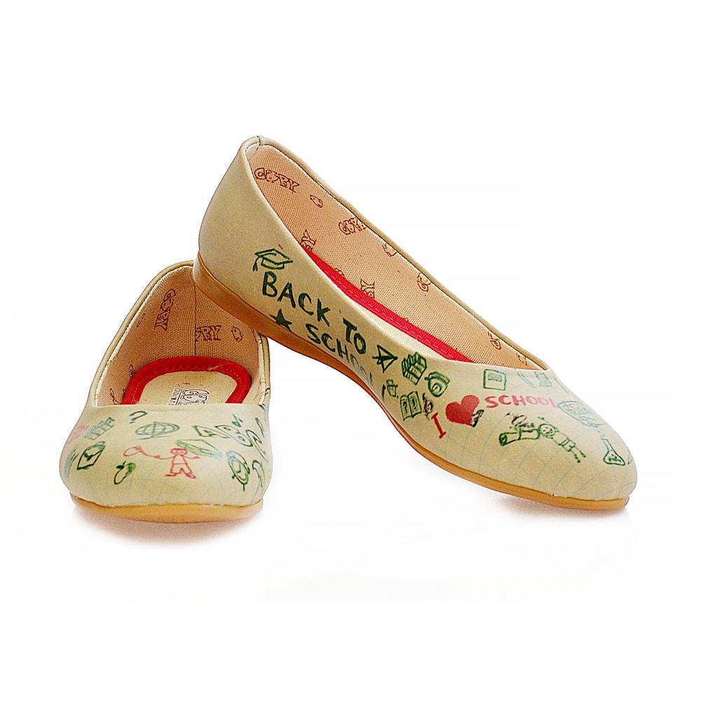 Back to School Ballerinas Shoes 1007 (1405793370208)