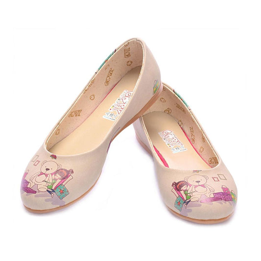 Teddy Bear Ballerinas Shoes 1020 (506260783136)