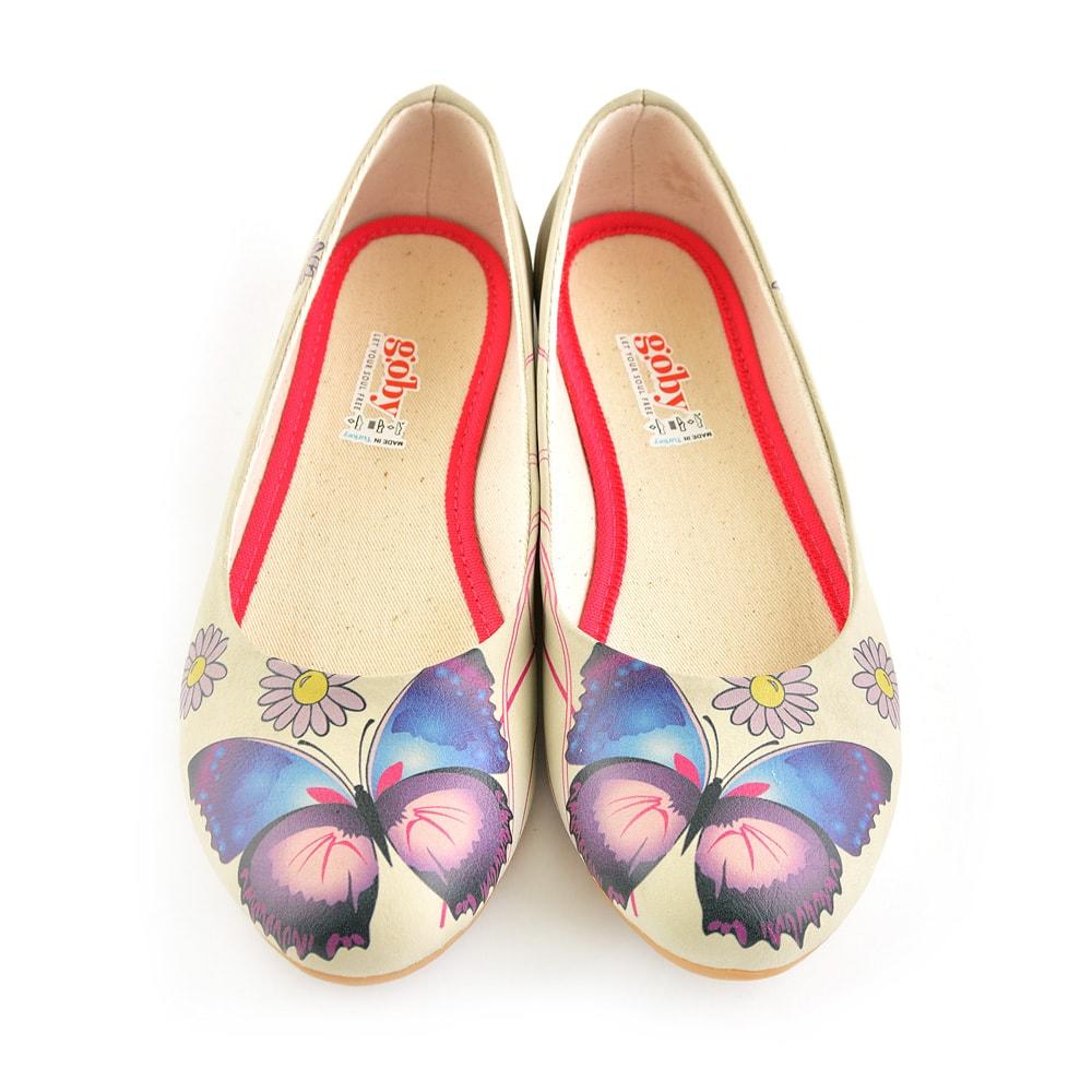 Daisy and Butterfly Ballerinas Shoes 1028 (506261012512)
