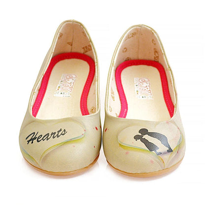 Heart Ballerinas Shoes 1039 (1405793534048)