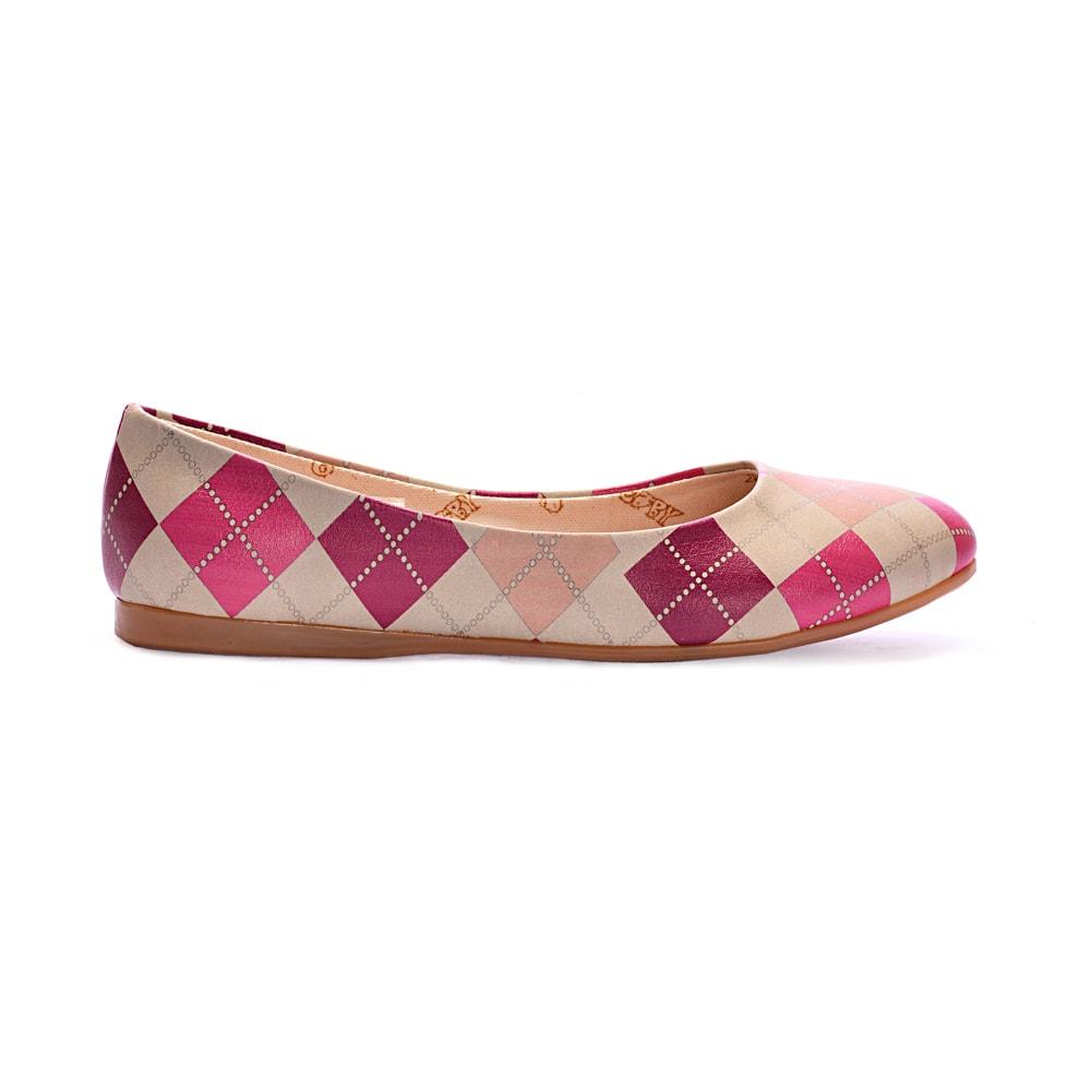 Plaid Ballerinas Shoes 1050 (506261504032)