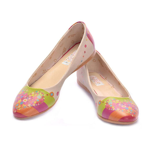 Flowering Heart Ballerinas Shoes 1054 (506262323232)
