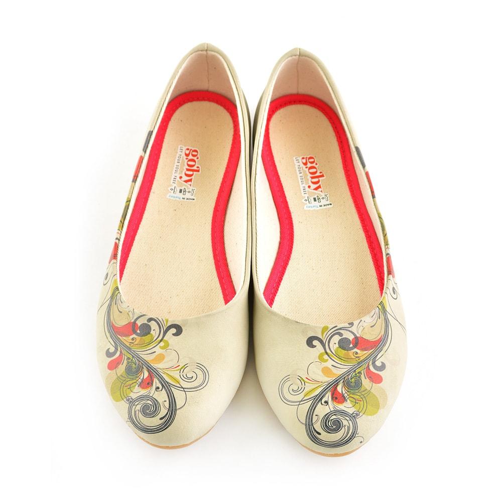 Spiral Flower Ballerinas Shoes 1056 (506262519840)