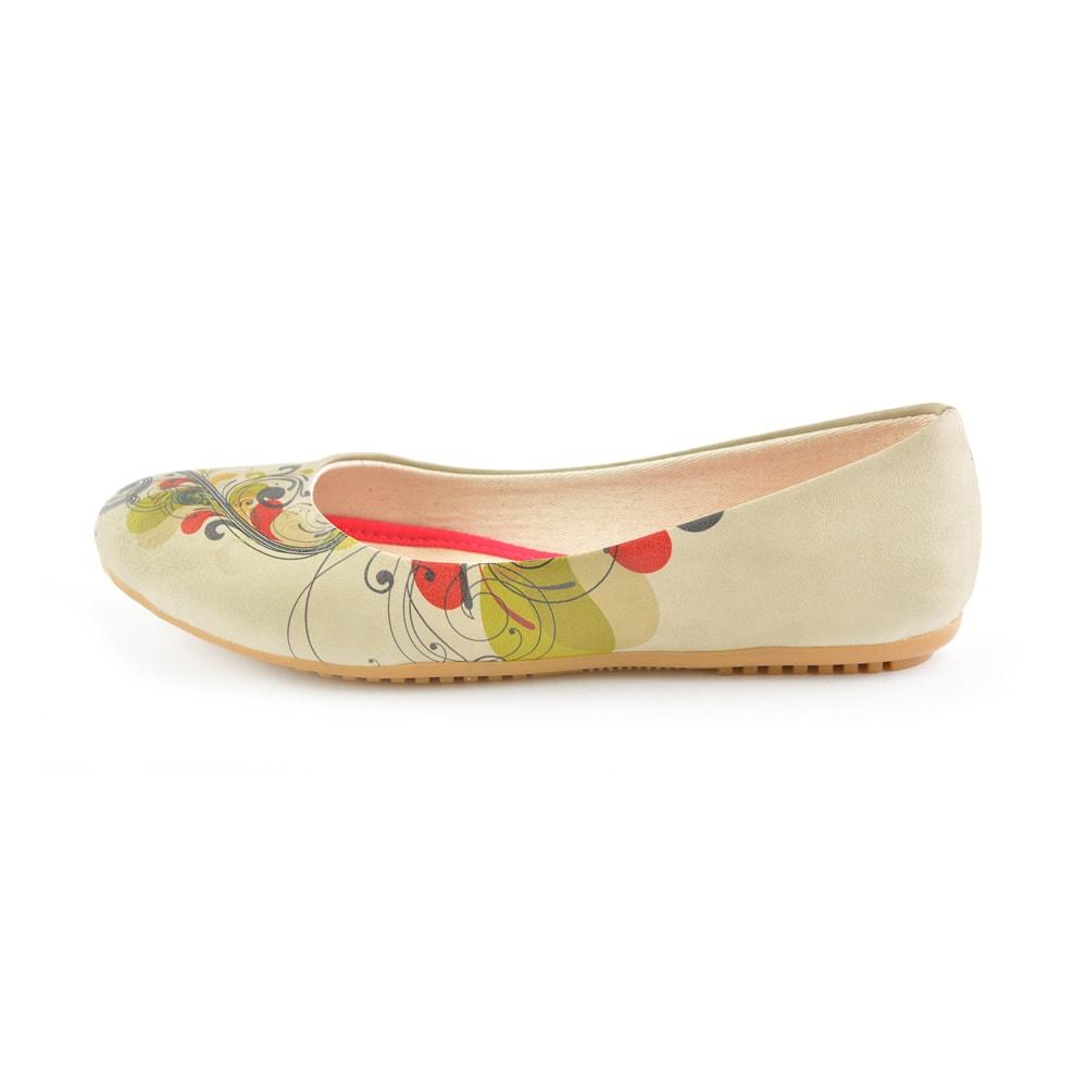 Spiral Flower Ballerinas Shoes 1056 (506262519840)