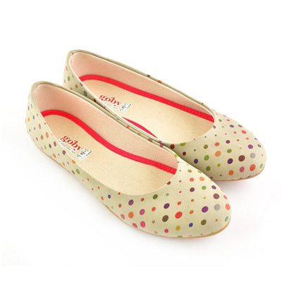 Colorful Spotted Ballerinas Shoes 1059 (506262650912)