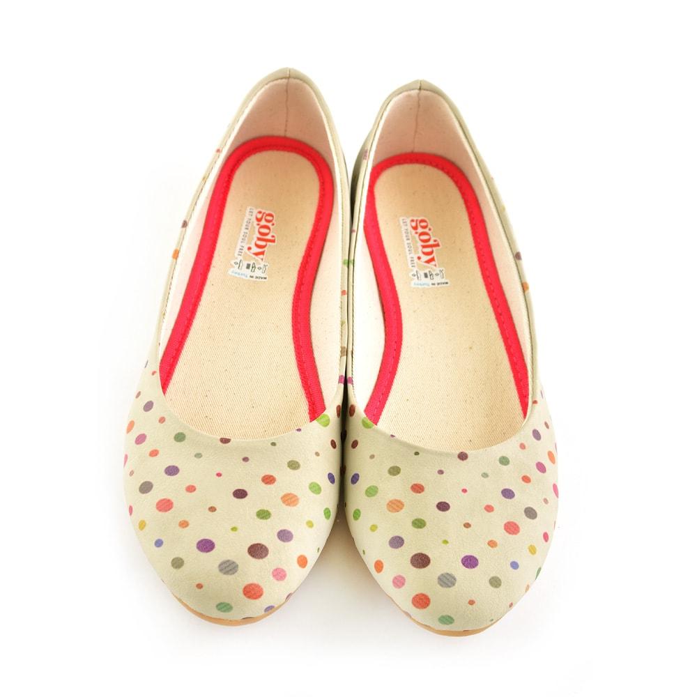 Colorful Spotted Ballerinas Shoes 1059 (506262650912)