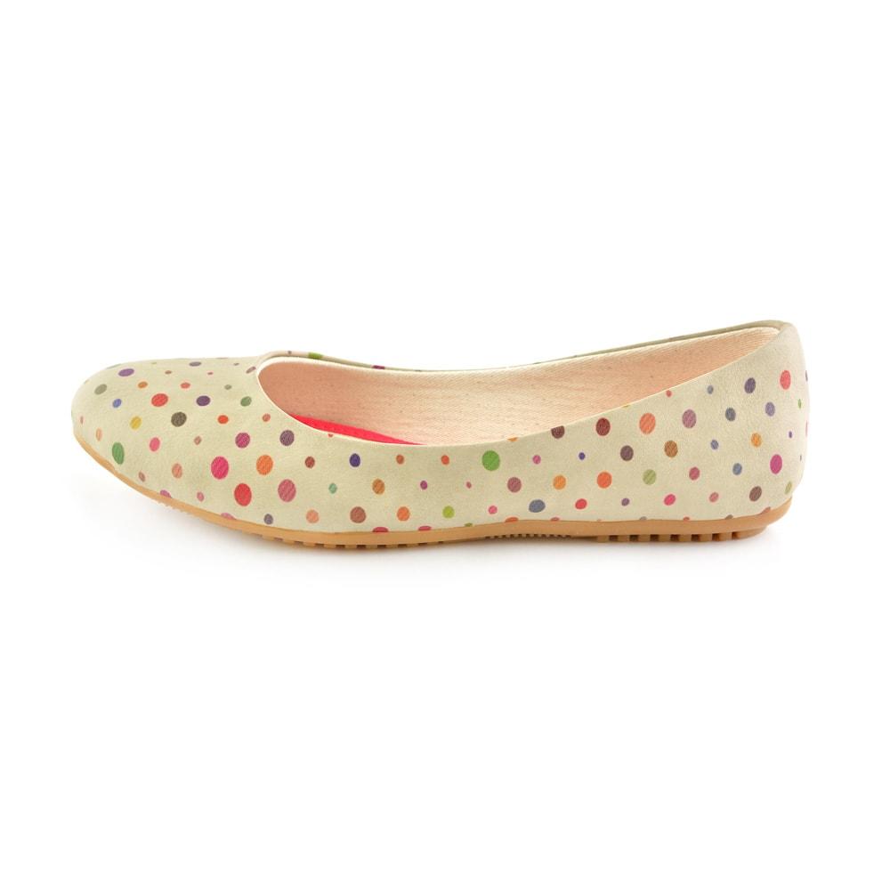 Colorful Spotted Ballerinas Shoes 1059 (506262650912)