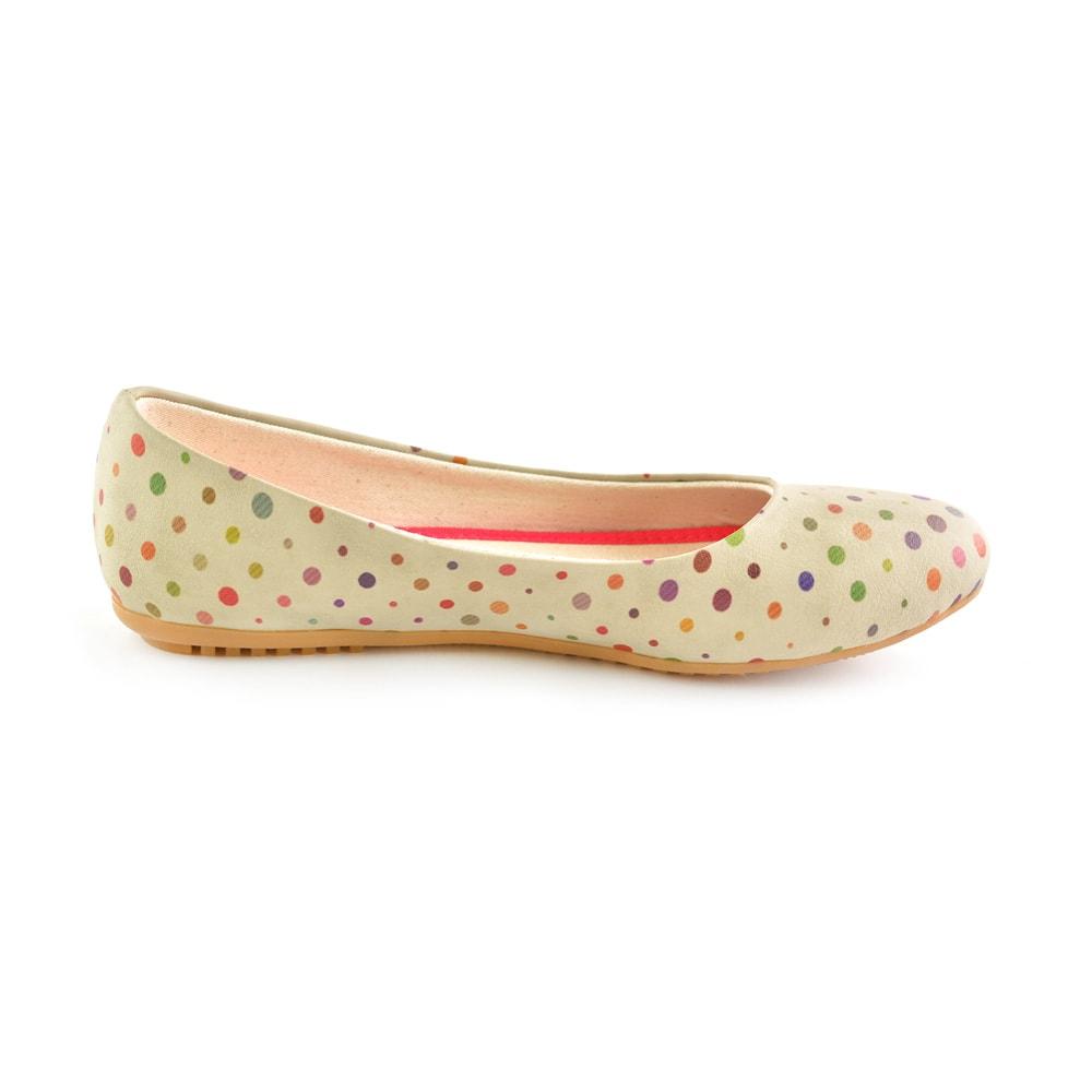 Colorful Spotted Ballerinas Shoes 1059 (506262650912)