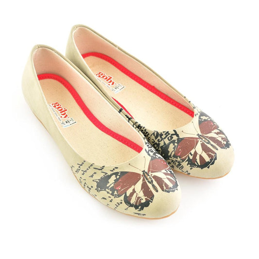 Bordeaux Butterfly Ballerinas Shoes 1060 (506262683680)