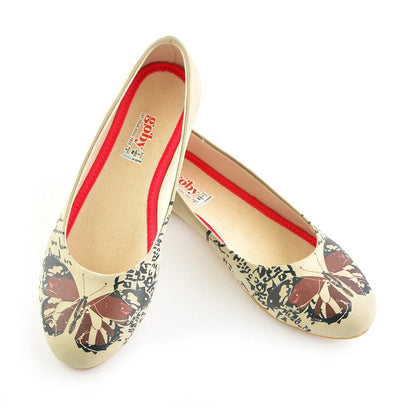 Bordeaux Butterfly Ballerinas Shoes 1060 (506262683680)
