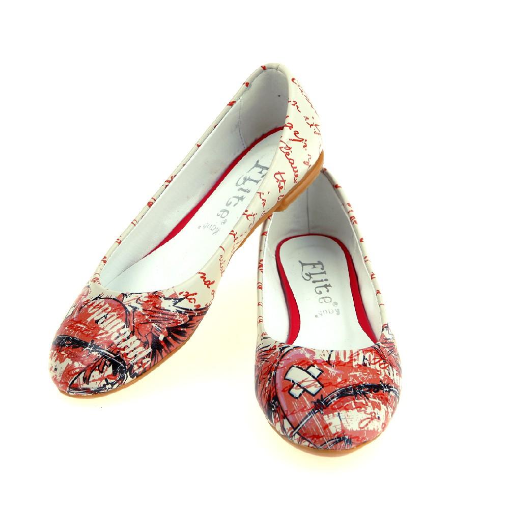 Wounded Heart Ballerinas Shoes 1063 (2198973448288)