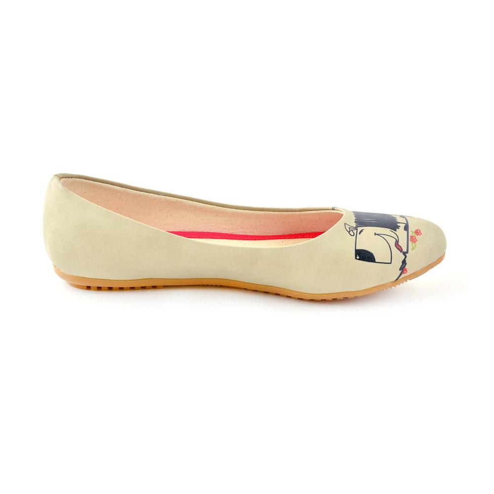 Cute Dog Ballerinas Shoes 1066 (506262716448)