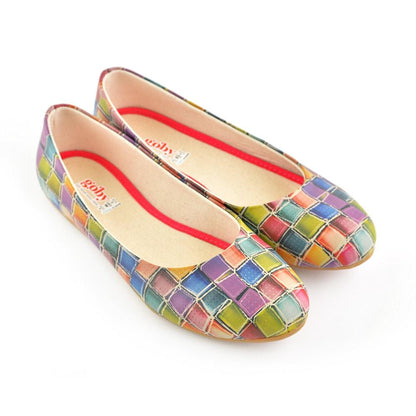 Colored Stones Ballerinas Shoes 1071 (506285850656)