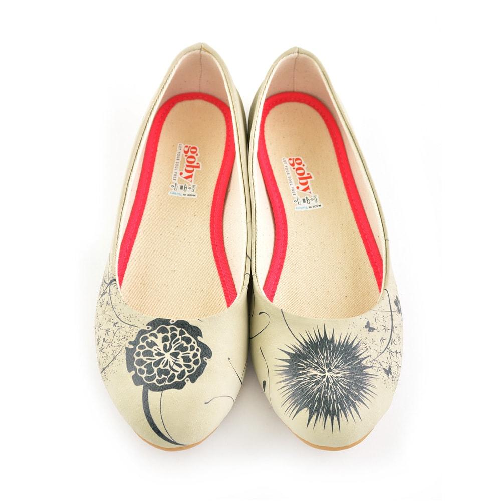 Black Flowers Ballerinas Shoes 1080 (1405793632352)