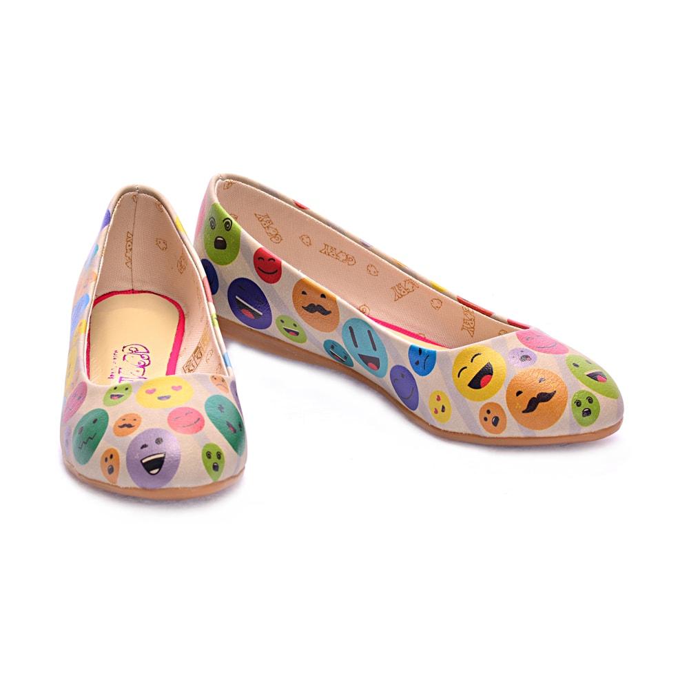 Emoji Ballerinas Shoes 1084 (506263437344)