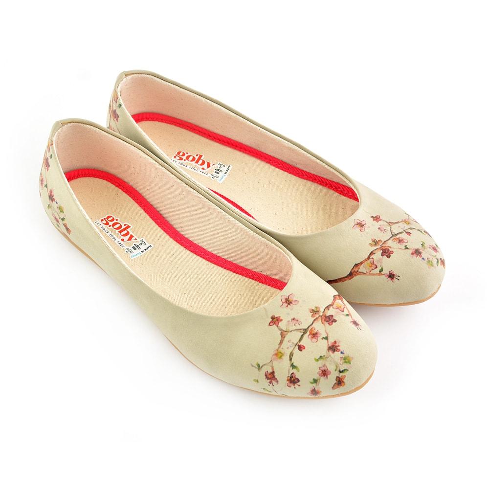 New Cherry Blossom Ballerinas Shoes 1091 (506263699488)