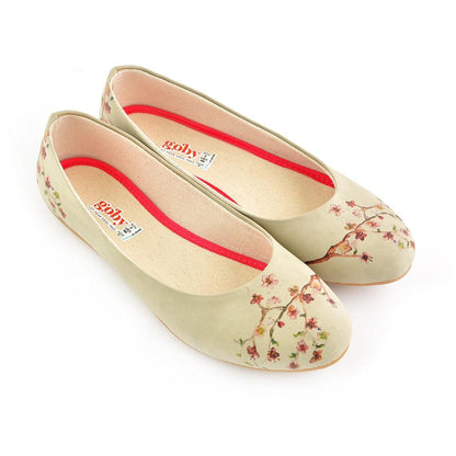 New Cherry Blossom Ballerinas Shoes 1091 (506263699488)