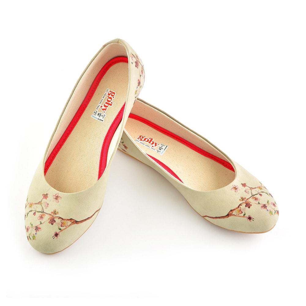 New Cherry Blossom Ballerinas Shoes 1091 (506263699488)