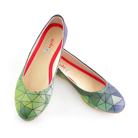 Colored Prismas Ballerinas Shoes 1094 (506263797792)