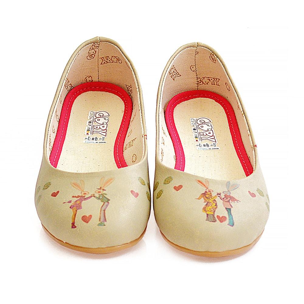 Couple Rabbit Ballerinas Shoes 1097 (506263896096)