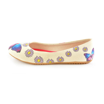 Daisy and Butterfly Ballerinas Shoes 1105 (506263961632)
