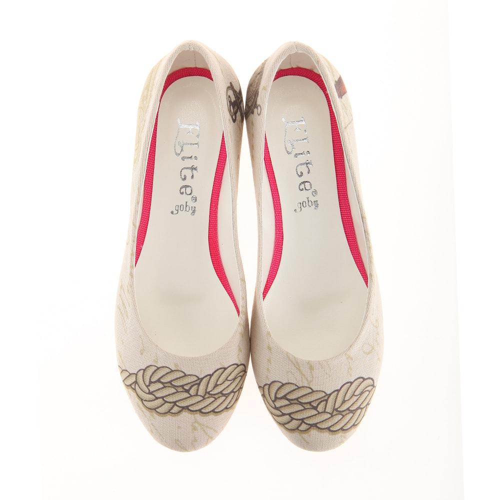 Sailor Rope Ballerinas Shoes 1106 (1405793894496)