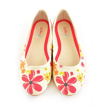 Flowers Ballerinas Shoes 1110 (1405794025568)