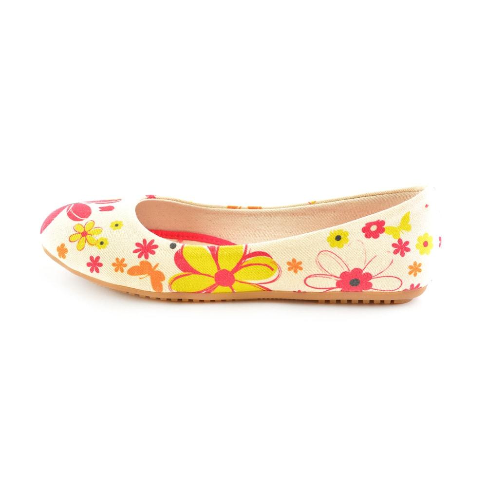 Flowers Ballerinas Shoes 1110 (1405794025568)