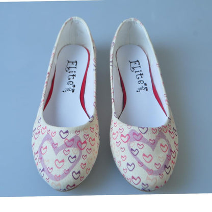 Cute Hearts Ballerinas Shoes 1112 (1405794123872)