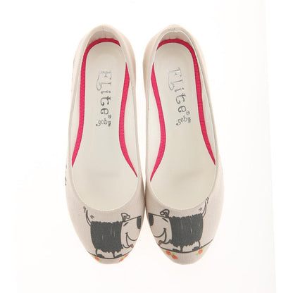 Cute Dog Ballerinas Shoes 1114 (506264027168)