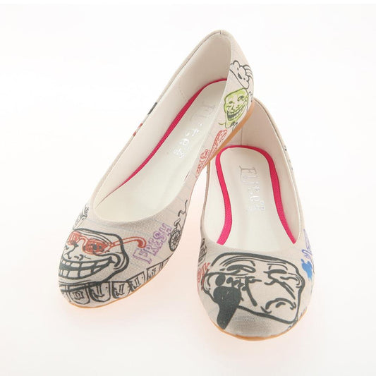 Troll Face Ballerinas Shoes 1120 (1405794320480)