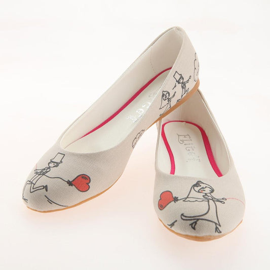 Cute Couple Ballerinas Shoes 1126 (1405794451552)