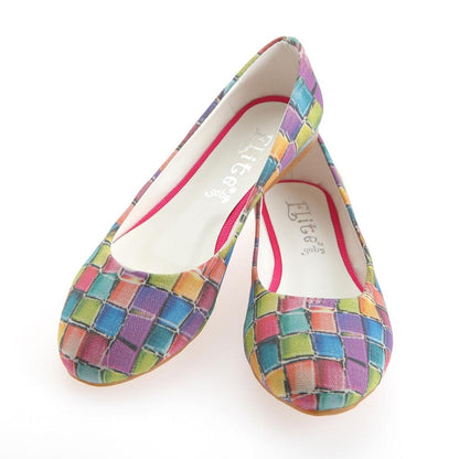 Colored Stones Ballerinas Shoes 1139 (1405794648160)