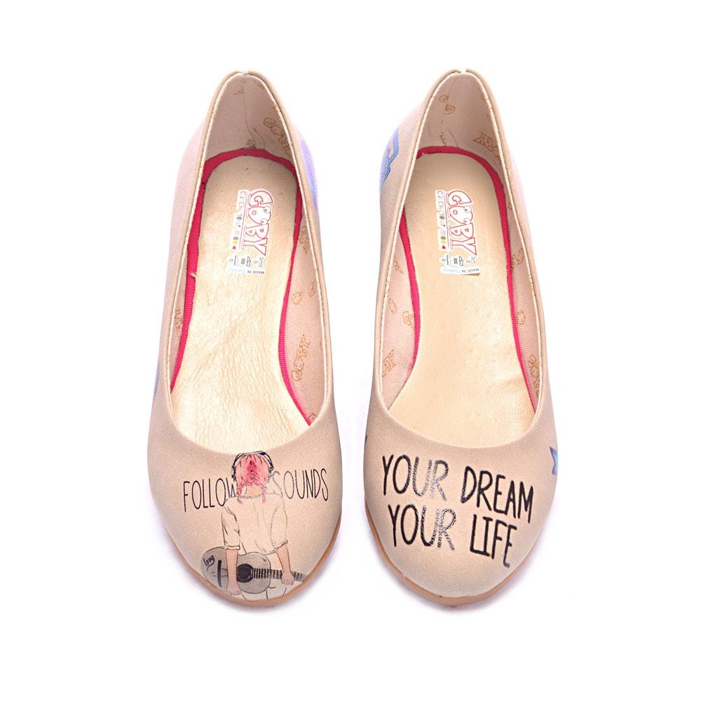 Your Dream: Guitar Ballerinas Shoes 2018 (1405795205216)